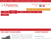 Tablet Screenshot of chaitanyaschool.org